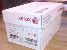 A white Xerox copy paper box